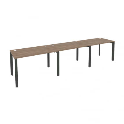 Рабочая станция на П-образном м/к ОНИКС О.МП-РС-3.2.7 Дуб Аризона/Антрацит / ONIX O.MP-RS-3.2.7_0