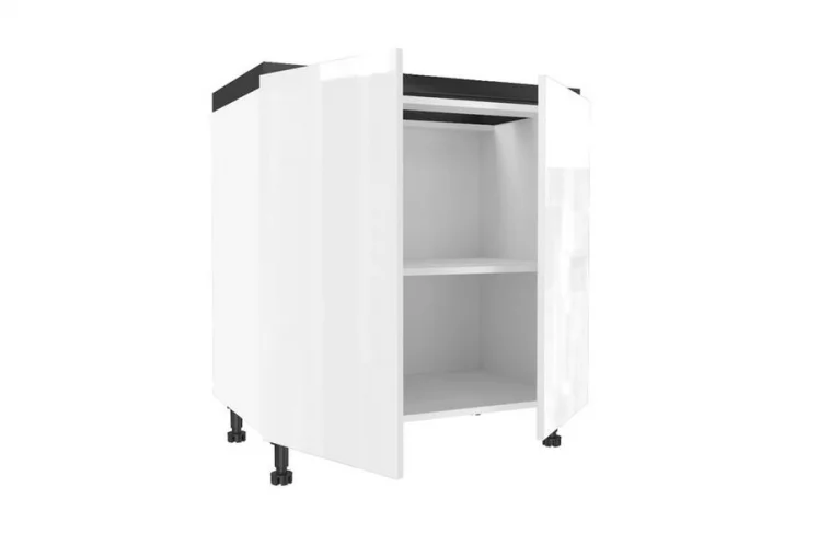 Тумба кухонная 800 Шервуд ЛД 281.060.000.143 Белый Белый глянец_1