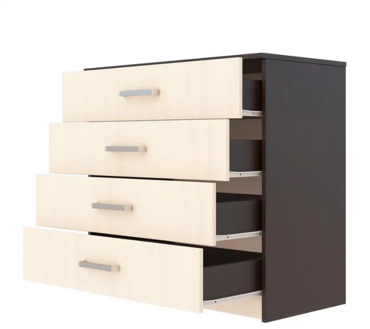 Комод КМ-021 Ясень шимо темный/Ясень шимо светлый_0