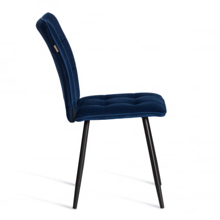 Стул обеденный Бари ЛТ, велюр, Блуе (синий), 41х55х89 см / Bari LT, Blue_1