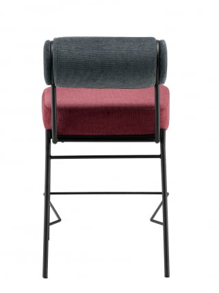 Стул полубарный Ponpoun ПБ темно-серый бордо_5