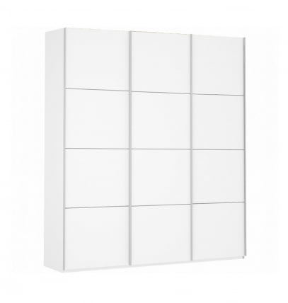 Шкаф-купе трехдверный Прайм 1800 ДСП/ДСП/ДСП Белый снег_0