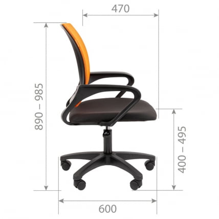 Кресло оператора CХАИРМАН 696 ЛТ (ЛТ) Н (Н) Серый / CHAIRMAN (LT) (N)_5