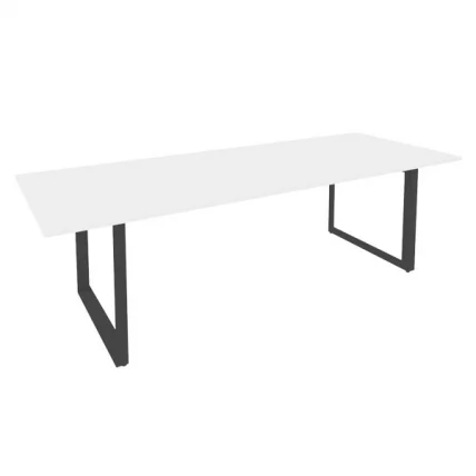 Стол переговорный на О-образном м/к ONIX O.MO-PRG-25 Белый Бриллиант/Антрацит_0