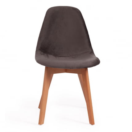 Стул CINDY SOFT (mod. C1021F1) / 1 шт. в упаковке вельвет/дерево бук, 53 х 45 х 81 см , серый (HLR 24)/натуральный_4