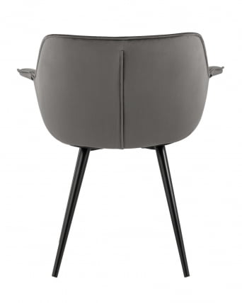 Стул Мэйсон Нев велюр Темно-серый / New_4