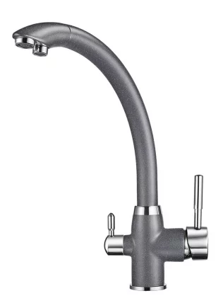 Кухонный смеситель GRANULA 2167 Графит_0