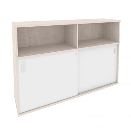 Шкаф-купе приставной / опорный ОНИКС О.СХКО-2.8 Денвер Светлый/Белый / ONIX O.SHKO-2.8_0