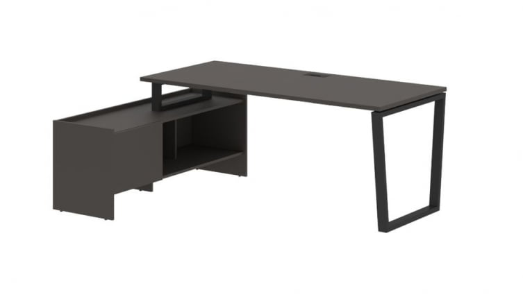 Стол с тумбой ЕДИС ЕВCТ 19814 Мокко Черный / EDIS EVCT_0