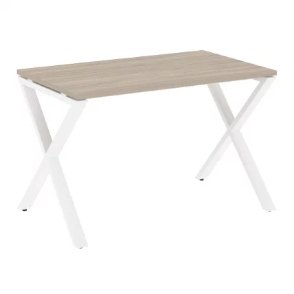 Стол рабочий LOFT VR.L-SRX-2.7 Металл белый Дуб Аттик_0