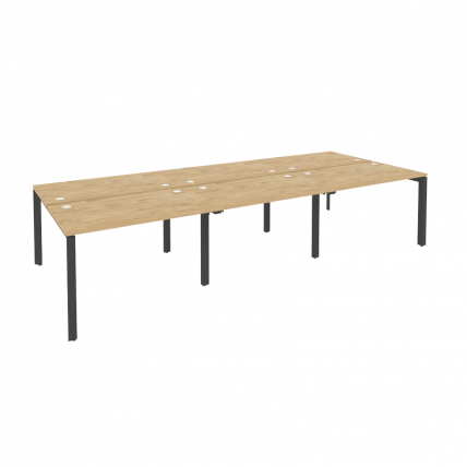 Рабочая станция на П-образном м/к ОНИКС О.МП-Д.РС-6.2.7 Тиквуд Светлый/Антрацит / ONIX O.MP-D.RS-6.2.7_0