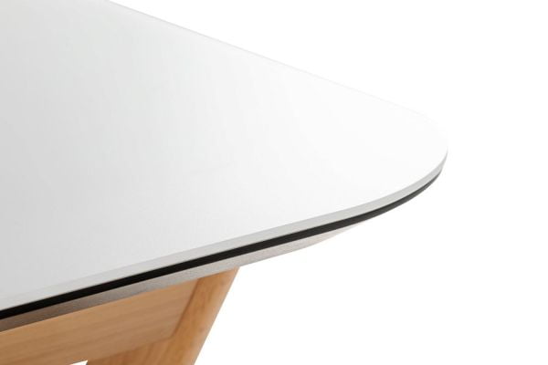 Стол раскладной Нарвик Glass 140-180 Automatic Natur/Light matte glass_2