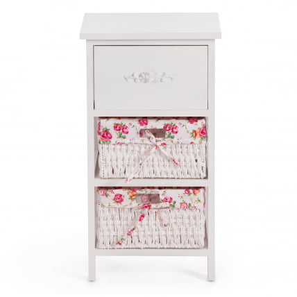Тумба с 2 корзинами и ящиком Secret De Maison FANTASIE 3 ( mod. 4326 ) Белый_3