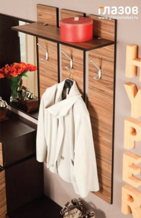 Вешалка 1 Hyper Палисандр(прихожая)_1