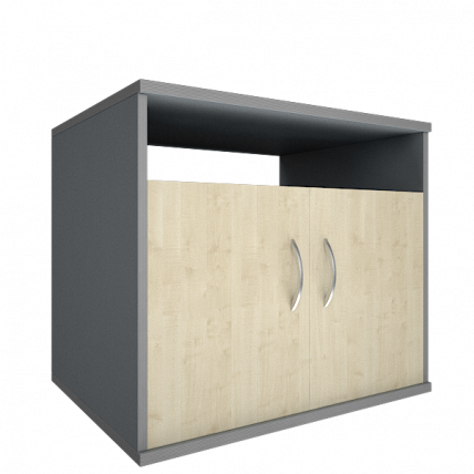 Тумба под оргтехнику сервисная Riva А.ТМ-1 Клен/Металлик_0