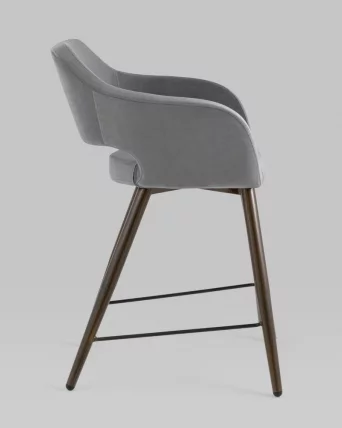 Стул полубарный Саймон ПЛ велюр Темно-серый_3