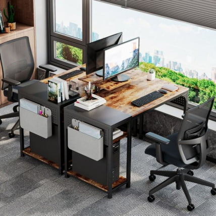 Стол письменный (для компьютера) ЕУРЕКА ЗКС-СС140Б-РББ с шириной 140 см Бровн / EUREKA ZX-SS140B-RBB Brown_7