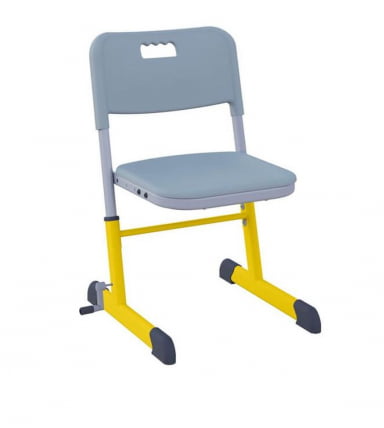 Стул ученический НОМАД В регулируемый по высоте (рост 4-6) Желтый/Серый / NOMAD V_0