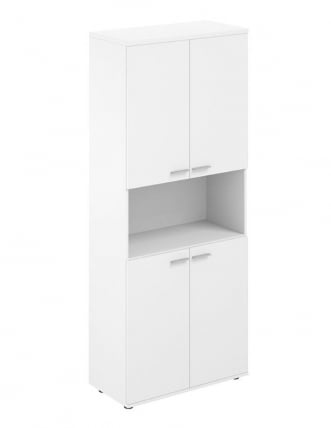 Шкаф высокий с нишей Sigma SG.861.WH.WH.WH Белый_0