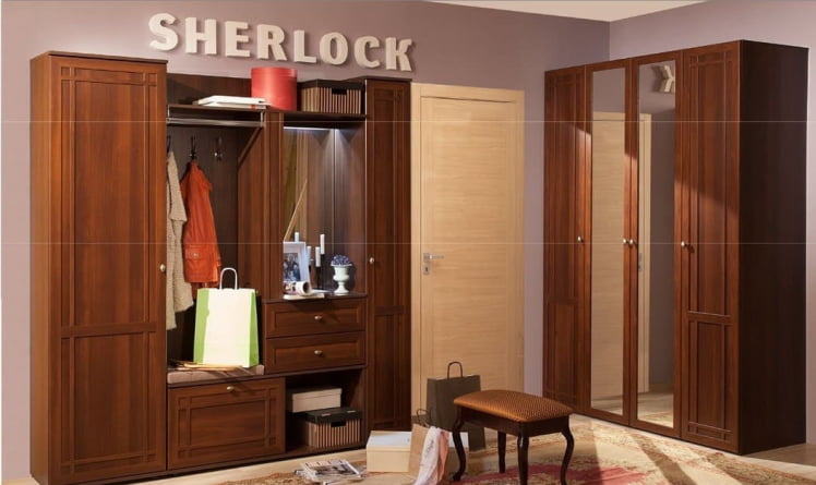 Корпус шкафа для обуви Sherlock 73 Орех шоколадный_1