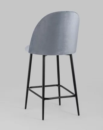 Стул полубарный Марсель ПЛ велюр Серый_5