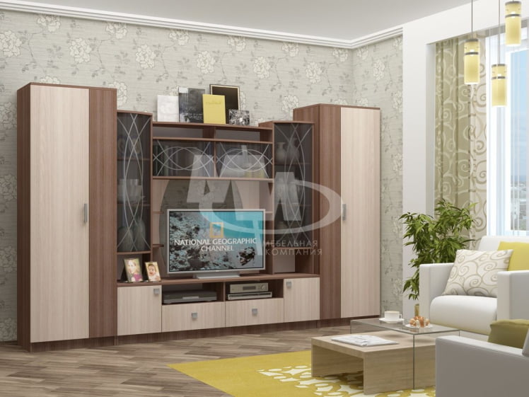 Стенка Женева 01 Шимо темный-светлый_0