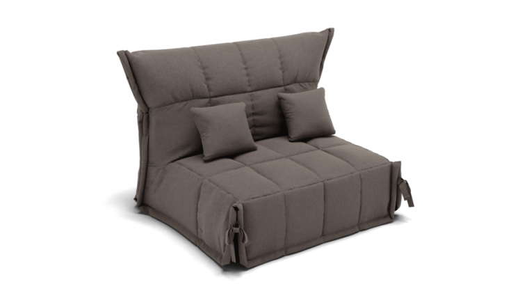 Диван Джаз 1400 (ЗР) Цвет фасада: Серо коричневый; Тип: Прямой; Материал фасада: Металл/Велюр_0