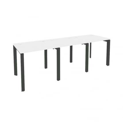 Рабочая станция на П-образном м/к ОНИКС О.МП-РС-3.0.7 Белый Бриллиант/Антрацит / ONIX O.MP-RS-3.0.7_0