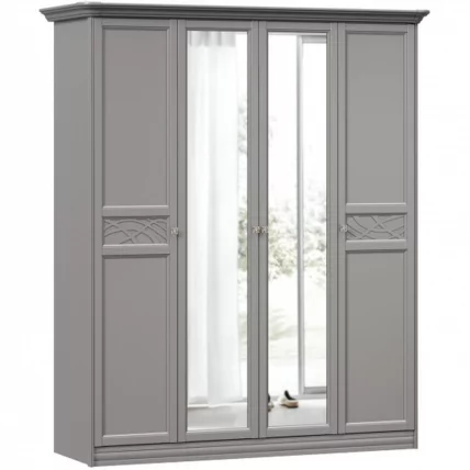Шкаф четырехстворчатый Джулия ЛД 695.020.000 Оникс серый_0