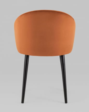 Стул с подлокотниками Брюссель велюр Терракотовый_4