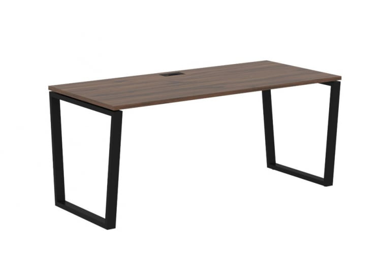 Стол письменный ЕДИС ЕВСТ 1780 Дуб Денвер темный Черный / EDIS EVST_0