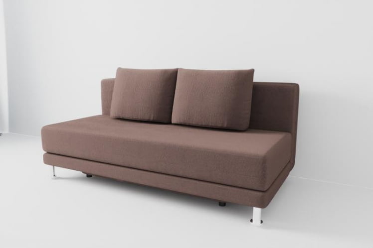 Диван Стандарт без подлокотников (Berhouse) Цвет фасада: Кофе; Тип: Прямой; Материал фасада: Рогожка_0