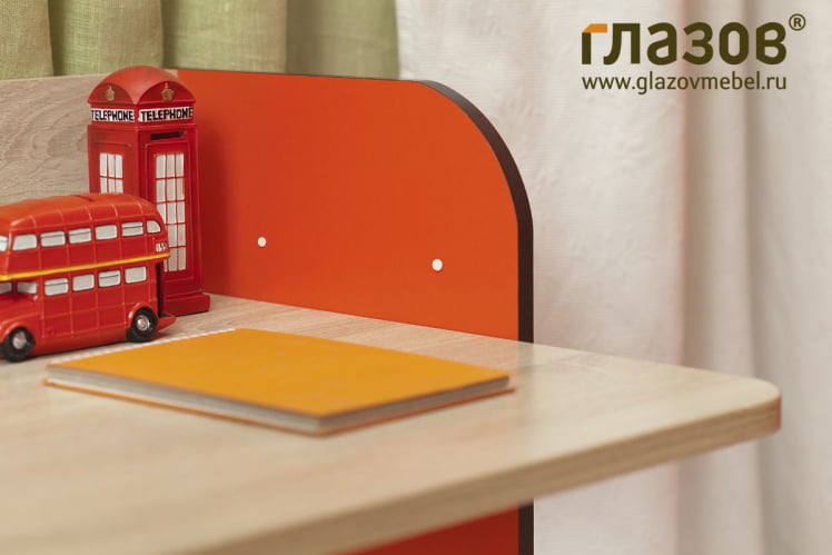 Мебель для детской Автобус композиция 1 Дуб Сонома/Красный_1