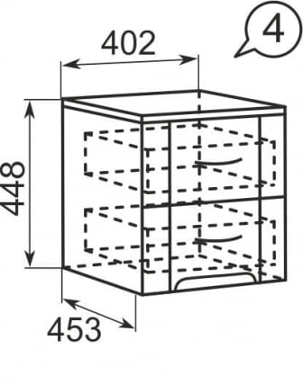 Тумба прикроватная Виктория 4_1