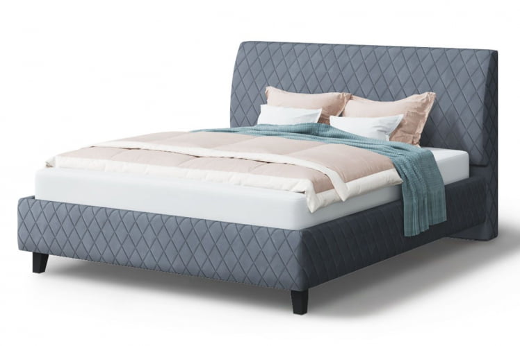 Кровать Хилтон, 2000 * 1200 мм, серый_0