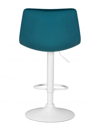 Стул барный ДОБРИН ТАИЛОР ВХИТЕ (морской волны велюр (МДЖ9-99)) 2 шт / DOBRIN TAILOR WHITE (MJ9-99))_5