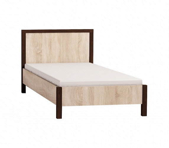 Кровать (900) BAUHAUS 5 Дуб Сонома/Орех шоколадный(спальня)_0