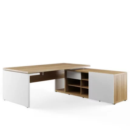 Стол рабочий на опорной креденции правый ZIO28510331 Орех_0