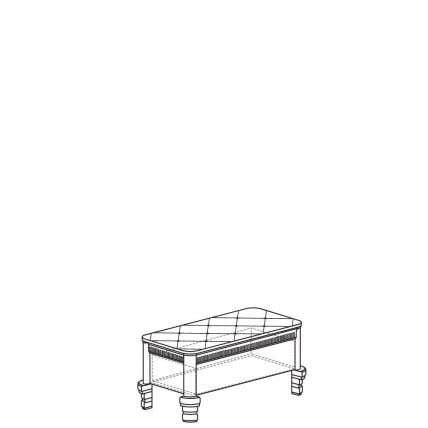 Банкетка Марлен 506 Кремовый белый Патина_2