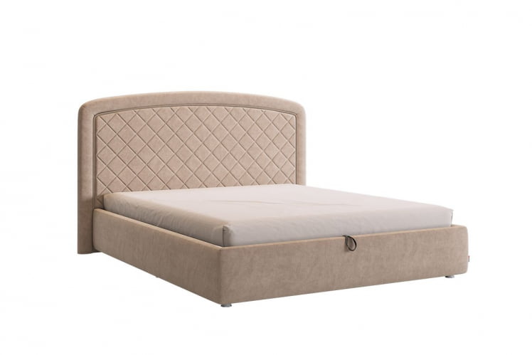 Кровать 1.6 Сильва 2 с подъем. механизмом ЗП.КМ1.6-18 капучино (велюр) / ZP.KM1.6-18_0