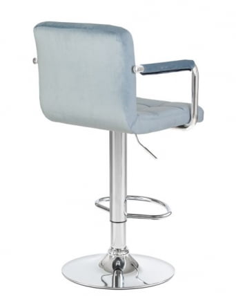 Стул барный ДОБРИН КРУГЕР АРМ (пудрово-голубой велюр (МДЖ9-74)) 2 шт / DOBRIN KRUGER ARM (MJ9-74))_2