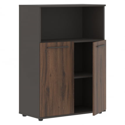 Шкаф с глухими малыми дверьми ЕДИС ЕМCС 85.3 Дуб Денвер темный Мокко Мокко / EDIS EMCS_1