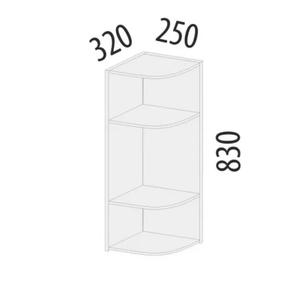 Шкаф кухонный торцевой (лев/прав) Дакота 103.18 Шкаф кухонный торцевой (лев/прав) Дакота 103.18_2