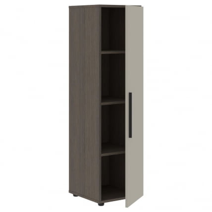 Шкаф-колонка с глухой средней дверью (правый) VELION VMCS 40.1 R Аметист Дуб Сильвер_1