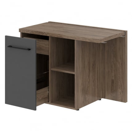 Тумба приставная МCРТ 1055Л Антрацит/Кария Пальмира / MCRT 1055L_0