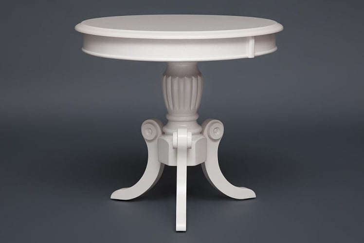 Стол MEEN ( MO-ET ) дерево гевея/мдф, 59х59х55см, ivory white (слоновая кость 2-5)_1