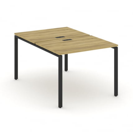 Рабочая станция двухсторонняя на 2 места CONCEPT CN.DRS-001 Дуб Винченцо Черный_0