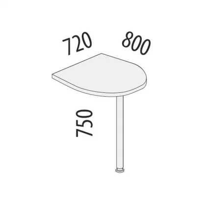Приставка Альфа 64.63 Дуб Кронберг_1