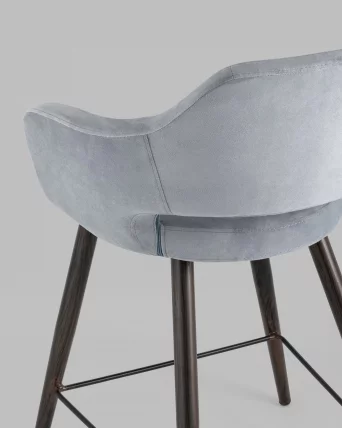 Стул полубарный Саймон ПЛ велюр Cерый_6