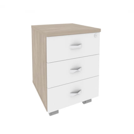 Тумба мобильная ОНИКС О.ТМ-3 Дуб Аттик/Белый / ONIX O.TM-3_0